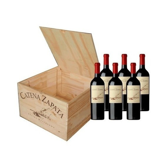 Caja De Madera X6 Nicolas Catena Zapata Blend - Vino Icono