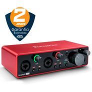 Interface De Audio Scarlett 212-3 Geração-2 Anos De Garantia