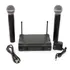 Microfone Duplo S/ Fio Uhf Wireless Profissional Lelong 906