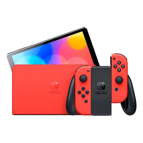Nintendo Switch Oled 64gb Edición Especial Mario Red Color Rojo
