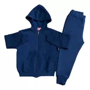 Conjunto Colegial Azul Campera Y Pantalon Con Puño T 14 A 16