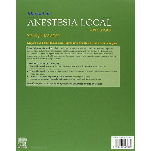 Manual De Anestesia Local 6 Ed.