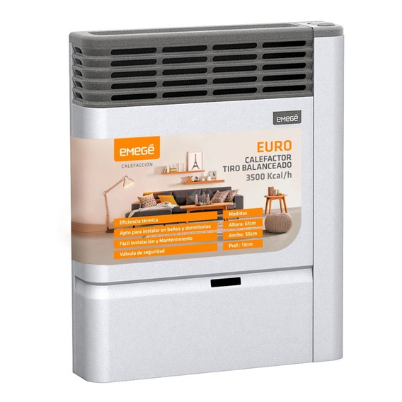 Calefactor Tirobalanceado Emege 3500 C Multigas 2135