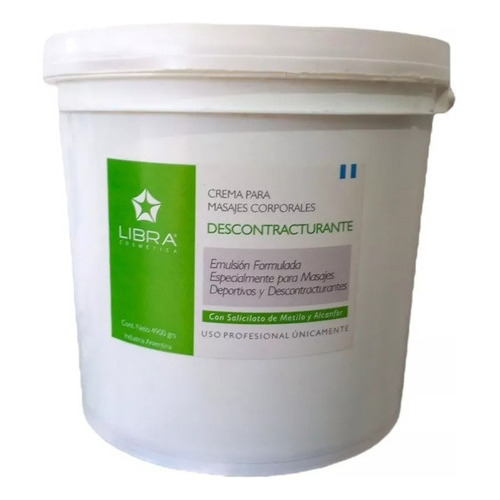  Libra Crema Para Masajes Descontracturantes X 4,9 Kg