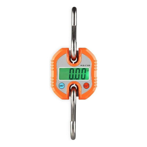 Báscula industrial digital colgante WeiHeng WH-C100 150kg naranja