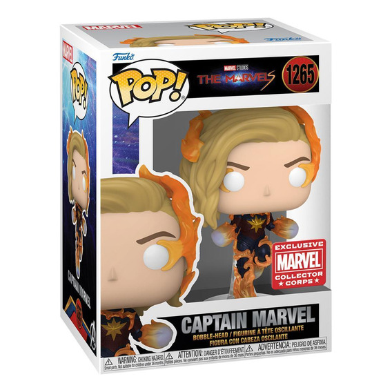 Funko Pop The Marvels: Exclusivo de Captain Marvel