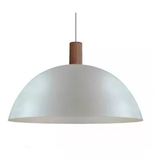 Lampara Colgante Nordica Escandinava Madera Campana 60cm Pro