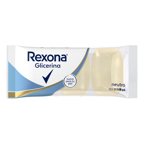 Jabón en barra Rexona Neutro 90 g pack x 3