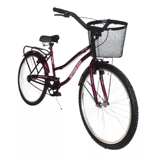 Bicicleta Paseo Femenina Kelinbike Full R26 Frenos V-brakes Color Fucsia Con Pie De Apoyo  