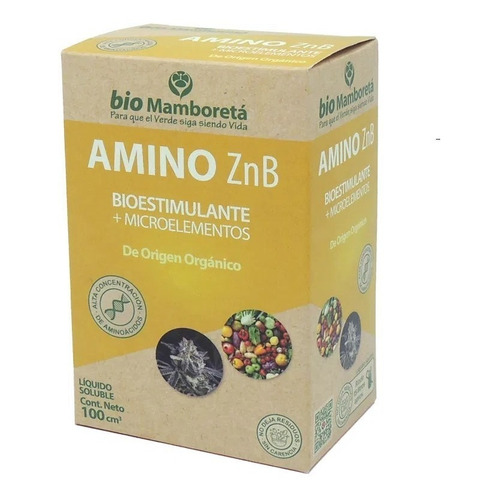 Bio Mamboreta Amino Znb 100 Cc.  Bioestimulante + Microe