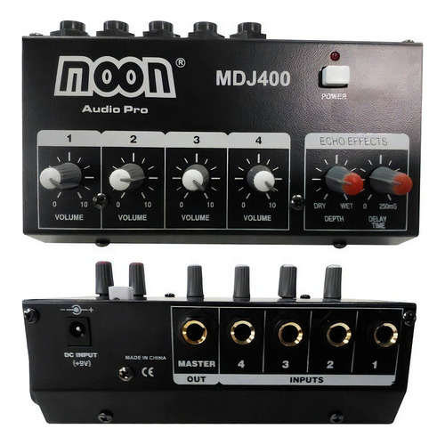 Mixer Consola Moon Mdj400 4 Canales Efectos