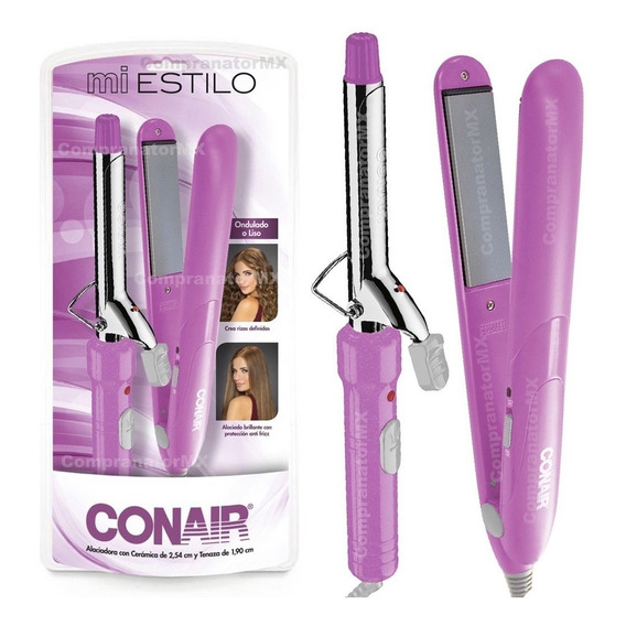 Kit Alaciadora Plancha + Rizadora Enchinador Cabello Conair