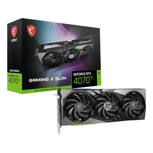 Tarjeta De Video Msi Geforce Rtx 4070 Ti Gaming X Slim 12gb Gddr6x