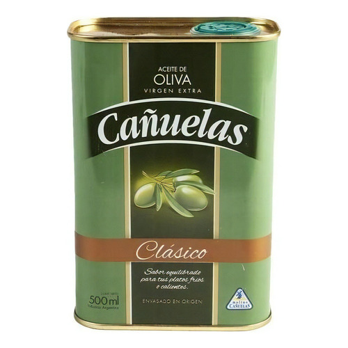 Aceite Cañuelas Oliva Clasico Extra Virgen Lata 500 Cc Maf2