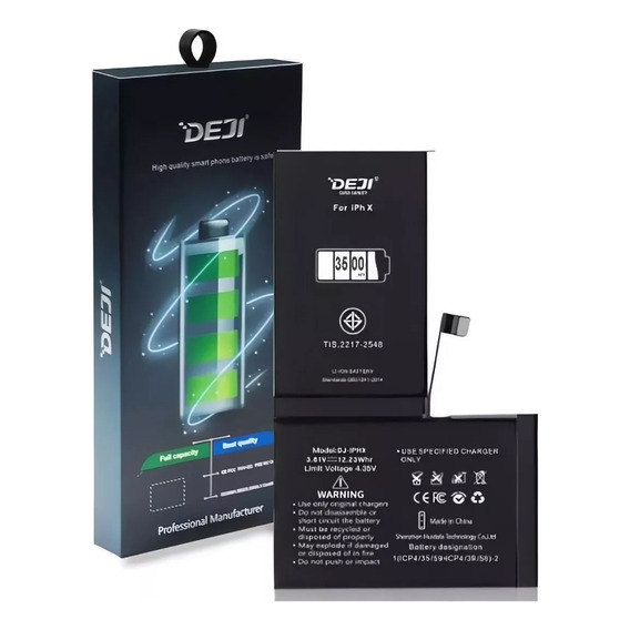 Bateria Para iPhone X Mayor Duracion 3210mah Marca Deji