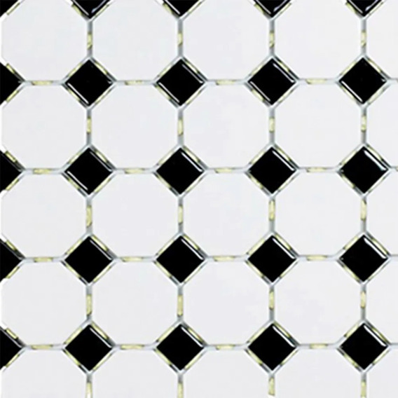 Mosaico Con Diseño Domino 30x30cm