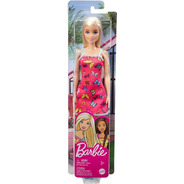 Muñeca Barbie Basica Rubia Con Vestido De Moda Mattelia