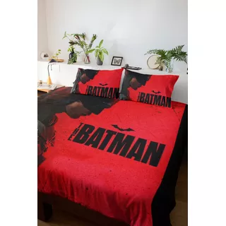 Jogo De Cama Lençol Casal 3 Pç Batman 2022 Homem Morcego 