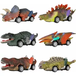 Carros O Coches De Juguete De Dinosaurio Paquete De 6 Unidad