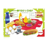 Set De Juego Sandwiches Bandeja Y Accesorios Antex