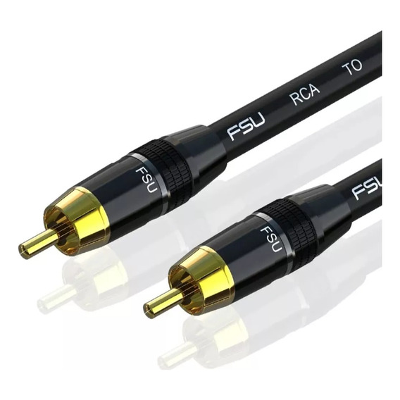 Cable Audio 0.5 Mt,  Hifi Cobre Ofc Conectores Rca In Y Out