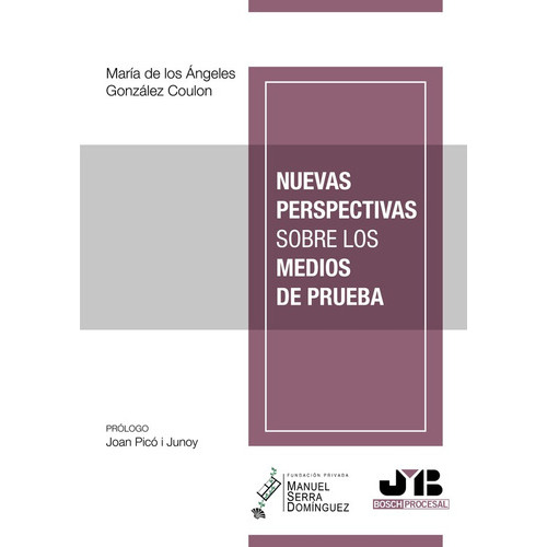 Nuevas Perspectivas Sobre Los Medios De Prueba, De María De Los Ángeles González Coulon. Editorial J.m. Bosch Editor, Tapa Blanda En Español, 2022