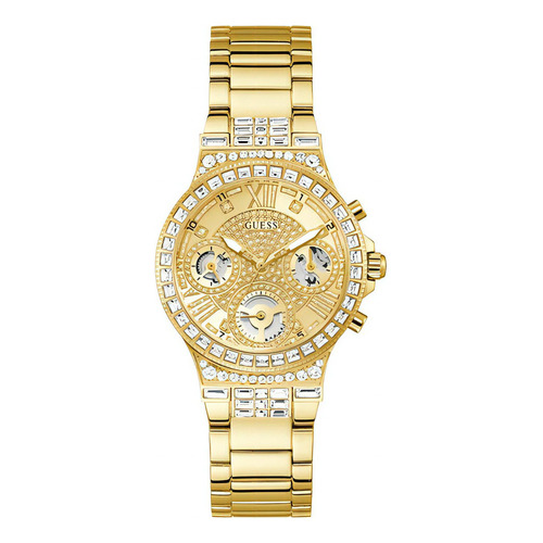 Reloj Guess Mujer Novedad Para Dama Relojes Color De La Correa Dorado Color Del Bisel Dorado Color Del Fondo Dorado