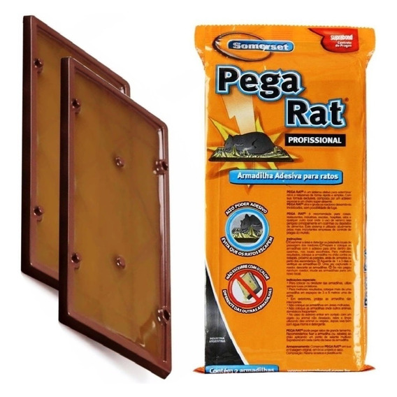 10 Trampa Adhesiva Grande Pegamento Mata Rata Raton Laucha