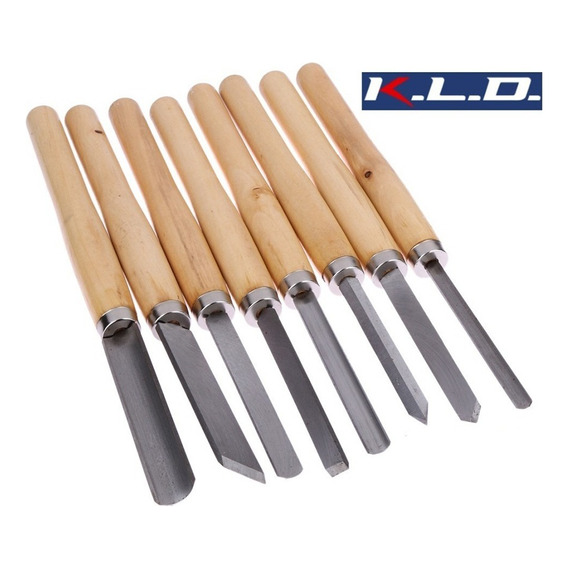 Juego Set Gubias Para Torno Madera Kld 8 Piezas Kld243 Limas