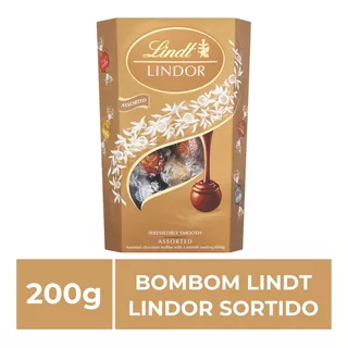 Bombom De Chocolate Suíço Lindt Lindor Sortido, 1 Caixa 200g