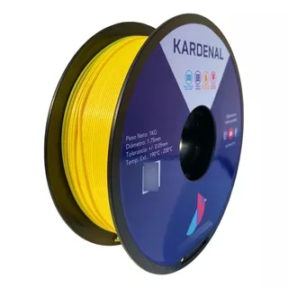 1 Kg 1.75mm Filamento Pla Premium Kardenal Color Amarillo