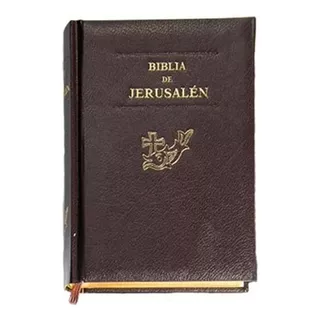 Biblia Jerusalen Chica Con Canto Dorado Y Tapa Dura