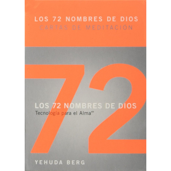 Cartas De Meditacion: Los 72 Nombres De Dios, De Berg, Yehuda. Editorial Kabbalah Publishing En Español