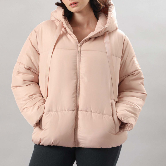 Parka Con Gorro Flores Mujer 50306-117