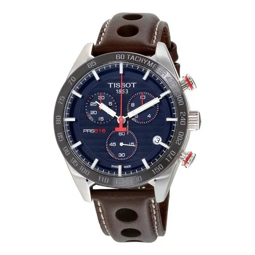 Reloj pulsera Tissot T1004171604100 de cuerpo color plateado