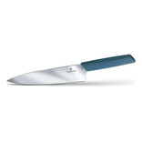 Cuchillo Victorinox Chef 20cm Ergonomico Swiss Modern Suizo. Color Azul