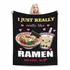 Xcrupyt Franela Súper Suave Ramen Boba Manta Manta Anime Fle