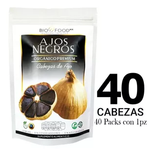 Ajo Negro Organico Premium [40 Pz] Original Gourmet 