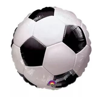 6 Globos Balon Futbol Soccer Centro Mesa Metalico 9in Fiesta