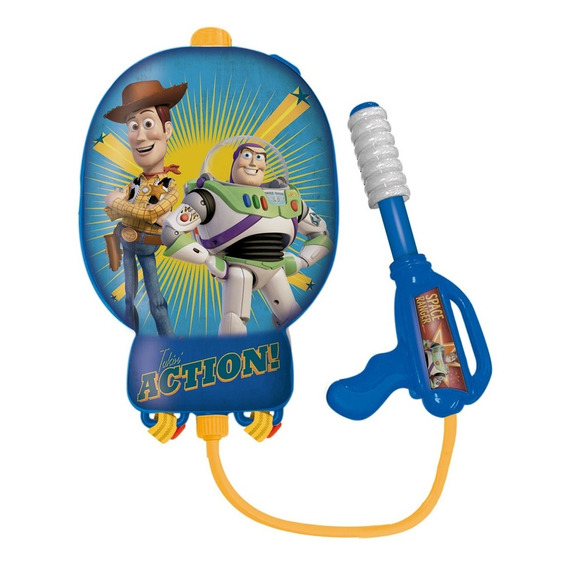 Pistola Lanza Agua Backpack Toy Story Ditoys 2311