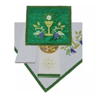 Conjunto De Alfaias Para Altar Em Tecido Litúrgico 300.b119