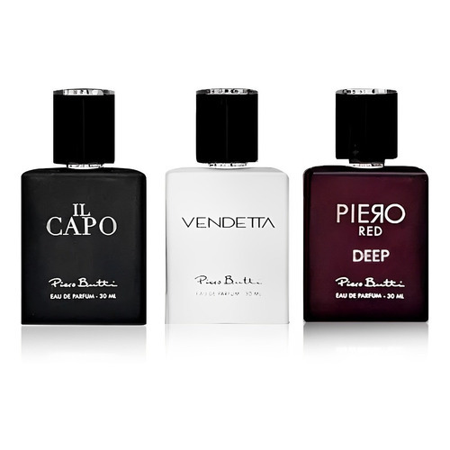 Perfumes Piero Red Deep + Il Capo + Vendetta Piero Butti