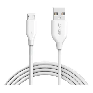 Cabo Anker Powerline Micro Usb Android 1,8 Metros Branco