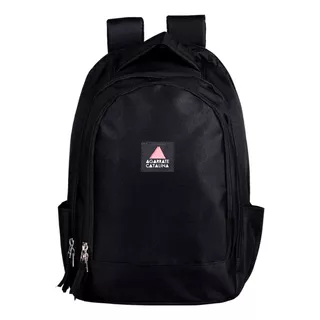 Mochila Urbana Escolar Porta Notebook Ac450 Q Color Negro Diseño De La Tela Liso