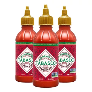 Kit Com 3und Molho Tabasco Sriracha Squeeze 256ml