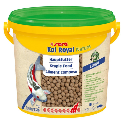 Alimento Peces Koi Y Carassius Sera Koi Royal Large 1,05 Kg