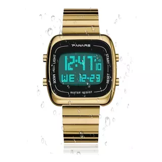 Reloj Digital De Pulsera Vintage Impermeable Multifunción