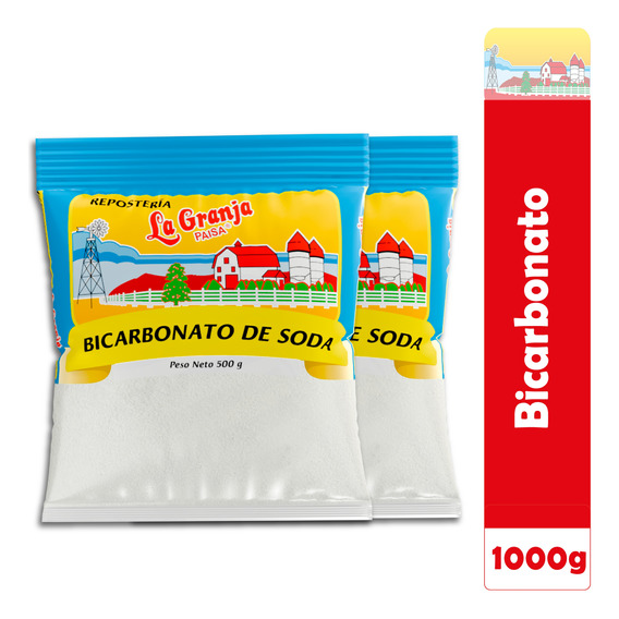 Bicarbonato De Sodio Grado Alimenticio 500g Paquete *2und