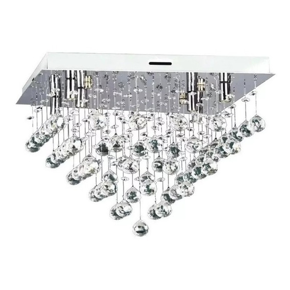 Plafon Moderno Caireles Cristal Colgante Estratos 4 Luces