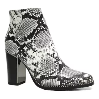 Botas Botinetas Dama Animal Print Reptil Mujer Mira 